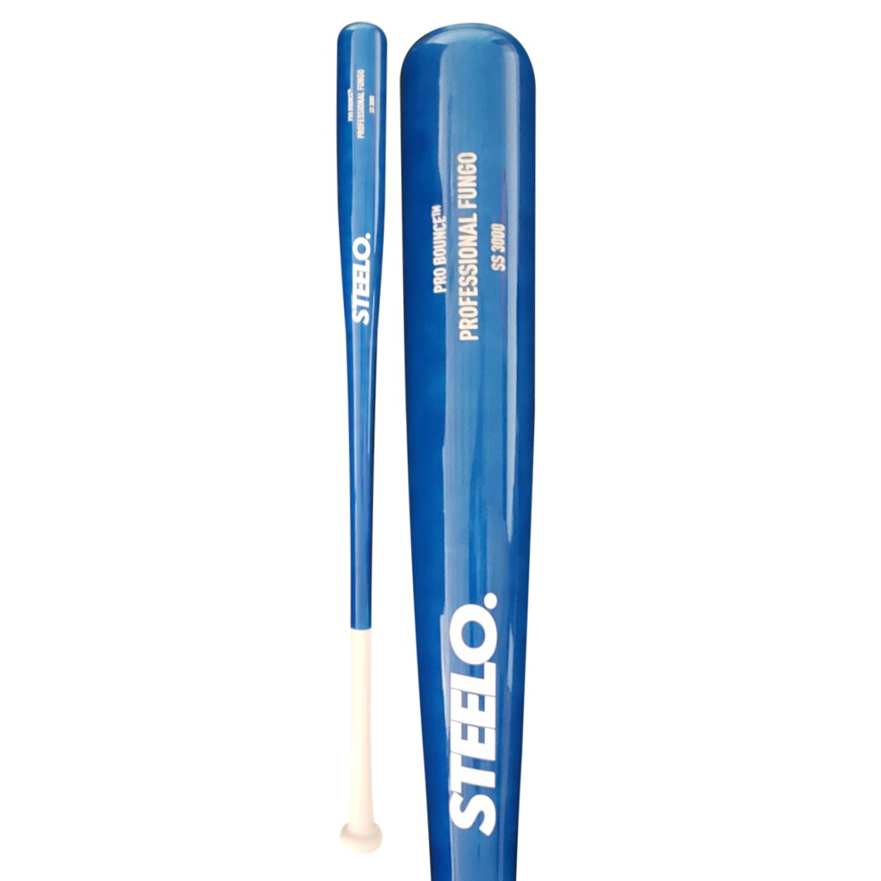 Pro Bounce™ 3000 Maple Fungo Bat Natural/Royal Blue Steelo Sports