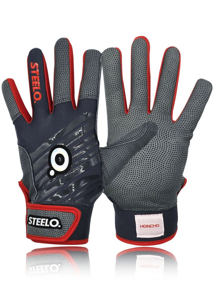 Pro-G1 Digital Iridium Batting Gloves Pair-Grey/Red| STEELO