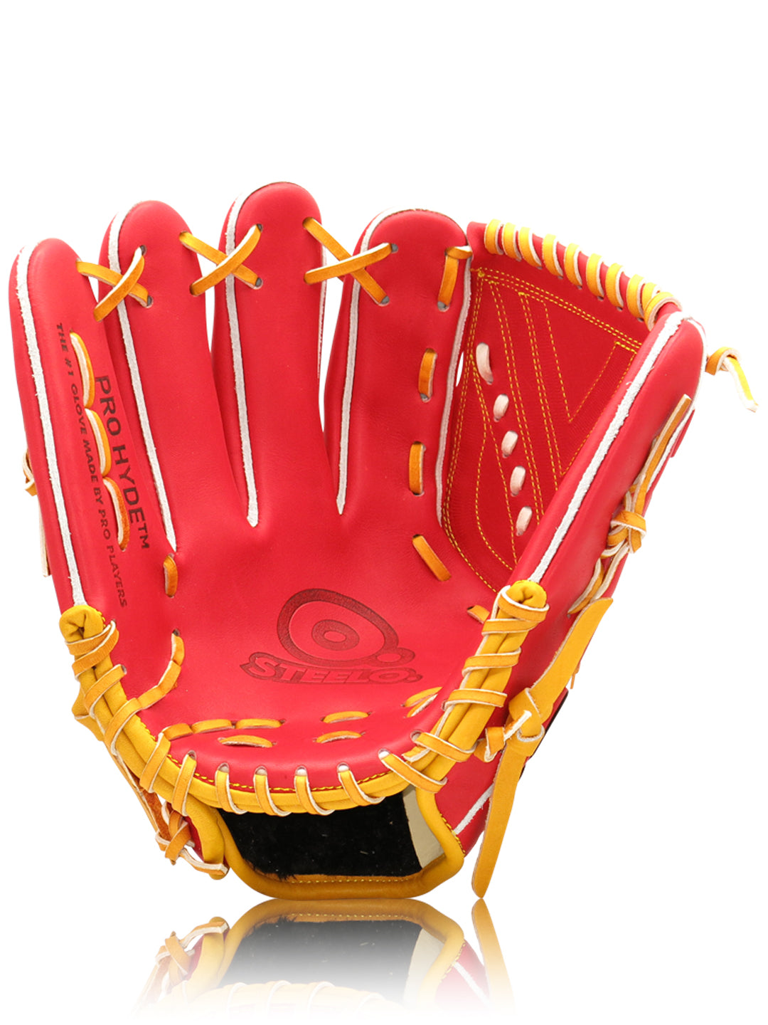 Red PRO HYDE™ Solo Welt Series Pitcher's Glove - 12.00 LHT